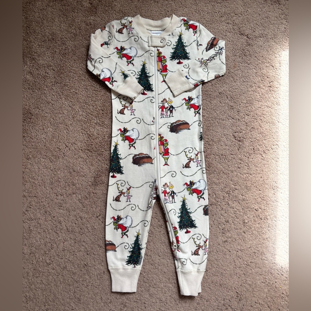 Hanna Andersson Grinch sleeper 18-24 months